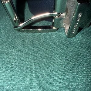 Michael Kors Silver and Dark Brown Belt